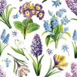 Pol-Mak Collection Ubrousek 33x33cm Květiny jarní – Zbozi.Blesk.cz
