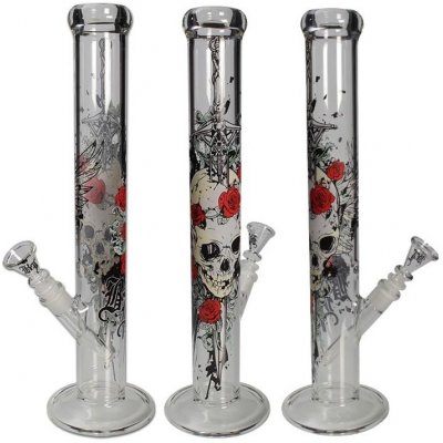 Black Leaf Skleněný ice bong Skull 45 cm – Hledejceny.cz