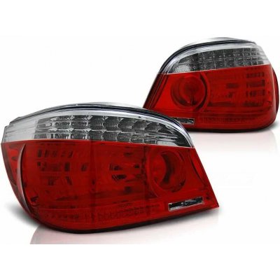 Zadní světla BMW E60 03-07 sedan - červené/krystal LED BAR – Hledejceny.cz