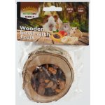 Nature Land Miska Nibble plněná ovocem dřevěná 120 g – Zboží Dáma