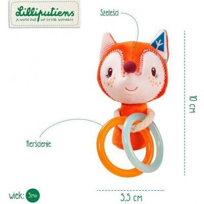 Lilliputiens Chrastítko s ráfky Liška Alice – Zboží Mobilmania