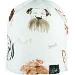 ESITO Dětská čepice Pejsci bílá – Zboží Mobilmania