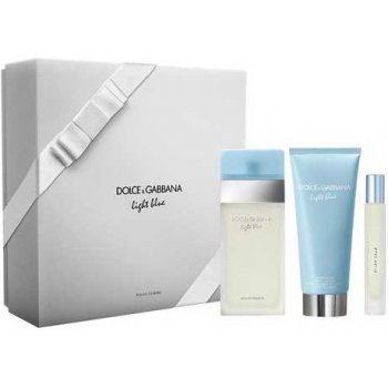 Dolce & Gabbana Light Blue Woman EDT 100 ml + tělové mléko 100 ml + EDT 7,4 ml dárková sada