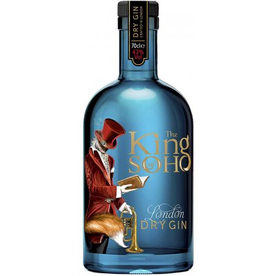 King of Soho London Dry Gin 42% 0,7 l (holá láhev) – Zboží Mobilmania