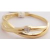 Prsteny Klenoty Budín zlatý zásnubní prsten ze žlutého zlata se zirkonem 6810667