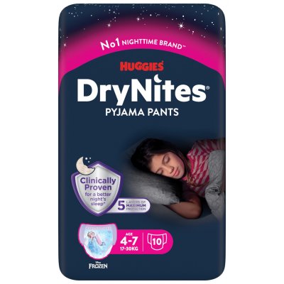 Huggies Dry Nites Medium Girls 17-30 kg DEP 10 ks