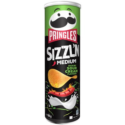 Pringles Sizzl'n Medium Sour Cream 180 g – Zboží Mobilmania