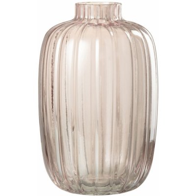 Růžová skleněná váza s úzkým hrdlem Junna M - Ø 16*25 cm - J-Line by Jolipa – Hledejceny.cz
