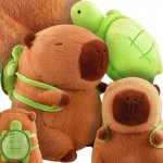 kapybara s batohem želvou 40 cm – Zboží Mobilmania