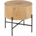 Halmar Brooklyn S dub přírodní, černá – Zboží Dáma