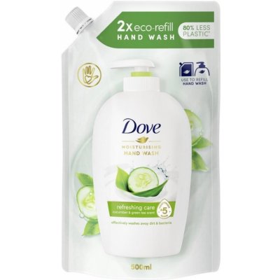 Dove mýdlo tekuté Refreshing Care Cucumber & Green Tea náplň 500 ml – Hledejceny.cz