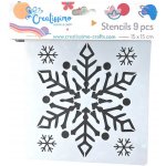 Creatissimo plastová šablona Sněhové vločky set 9 ks 15x15 cm – Zboží Dáma Creatissimo plastová šablona Sněhové vločky set 9 ks 15x15 cm – Zboží Dáma