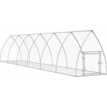 vidaXL Klec pro králíky stříbrná pozinkovaná ocel 600 x 105 x 120 cm – Hledejceny.cz