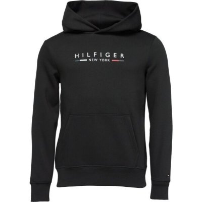 Tommy Hilfiger Pullover Hoodie MW0MW29301BDS černá – Zboží Mobilmania