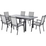 LIVARNO Sada hliníkového zahradního nábytku Houston/Toronto, 7dílná, šedá – Sleviste.cz