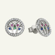 SilveAmo stříbrné náušnice Harmonie CK2FC1078