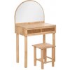 Atmosphera Dřevěný toletní stolek se stoličkou