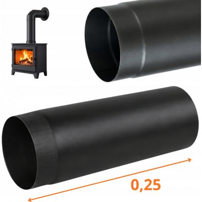 BG-Invest komínová trubka 160 mm 0,25 m černá – Sleviste.cz