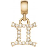 Daniel Wellington Pozlacený přívěsek s krystaly Blíženci Crystal Zodiac DW00400758 – Hledejceny.cz