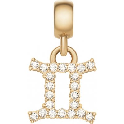 Daniel Wellington Pozlacený přívěsek s krystaly Blíženci Crystal Zodiac DW00400758 – Hledejceny.cz