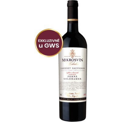 Mikrosvín Cabernet Sauvignon výběr z hroznů Goldhamer 2023 12,5% 0,75 l (holá láhev) – Hledejceny.cz