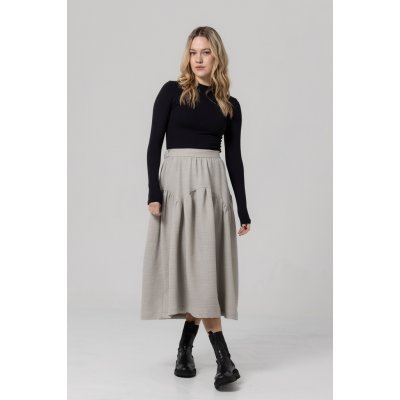 Oneday Ariel vlněná sukně béžová – Zboží Dáma