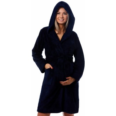 Župan do porodnice huňatý 1Z1128 modrá – Zboží Dáma