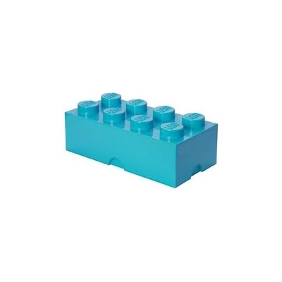 LEGO® Storage box 25x50 cm azurová – Zboží Mobilmania