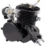 Přídavný motor na kolo 80 ccm ČERNÝ Kompletní souprava (kit) pro motokolo – Zboží Mobilmania
