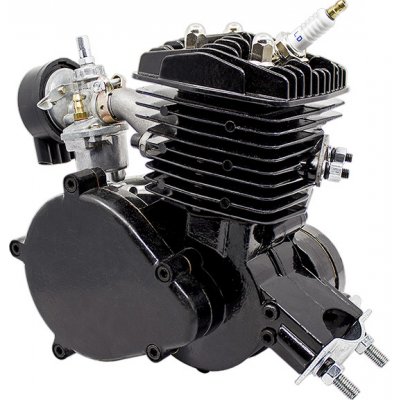 Přídavný motor na kolo 80 ccm ČERNÝ Kompletní souprava (kit) pro motokolo – Zboží Mobilmania