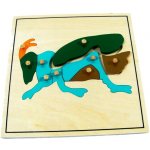 Montessori B019 Puzzle cvrček – Zboží Dáma