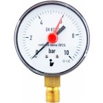 MALGORANI SITEM Manometr (tlakoměr) d100mm 0-10 BAR SPODNÍ vývod 1/2" - voda, vzduch M10010S – Zboží Mobilmania