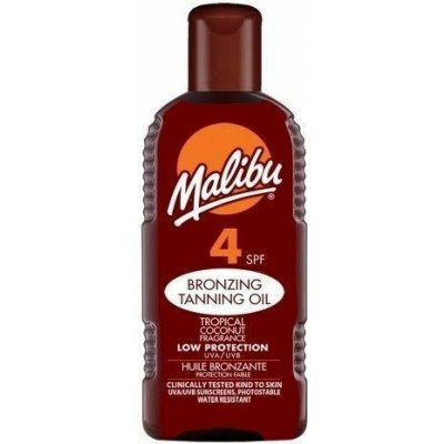 Malibu Bronzing Tanning Oil SPF4 200 ml – Zbozi.Blesk.cz