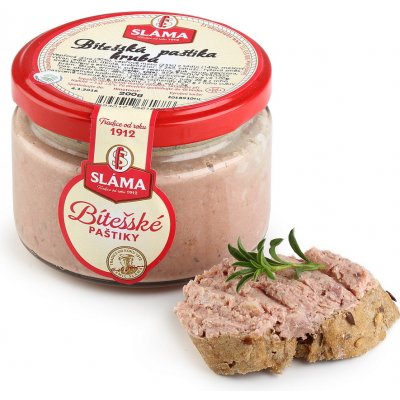 Sláma Bítešská paštika hrubá 200 g – Zboží Dáma
