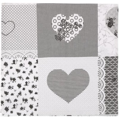 Bellatex Srdce patchwork 40 x 40 cm – Sleviste.cz