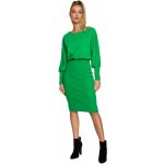 Dress in M690 Knit combination of plain zelená – Zbozi.Blesk.cz