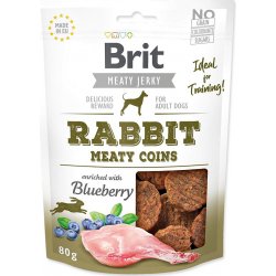 Brit Jerky Meaty králík kolečka 80 g