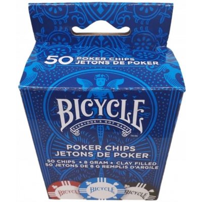 Bicycle Pokerové žetony 8g 50 ks – Zboží Dáma