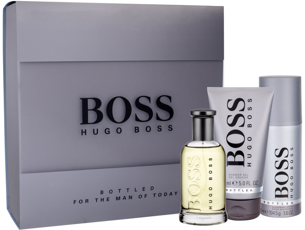 Hugo Boss Bottled XXII. EDT 100 ml + sprchový gel 150 ml + deospray 150 ml dárková sada