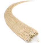 40cm vlasy evropského typu pro metodu Micro Ring Easy Loop 0,7g/pr. nejsvětlejší blond – Zboží Dáma