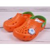 Dětské žabky a pantofle Camminare gumové pantofle s míčem oranžové