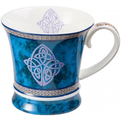 TeaLogic Celtic Fine Bone China porcelánový hrnek modrý keltský uzel 320 ml – Hledejceny.cz