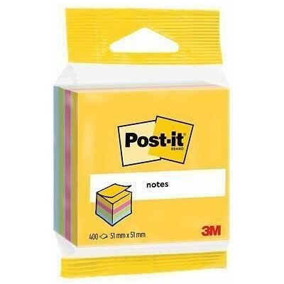 Samolepicí bloček, 51x51 mm, 400 lístků, blister, 3M POSTIT – Hledejceny.cz