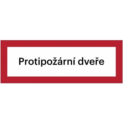 Bezpečnostní požární (luminiscenční) značení – ''Protipožární dveře'' – Zboží Mobilmania