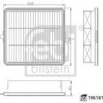 Vzduchový filtr FEBI BILSTEIN 196181 – Hledejceny.cz