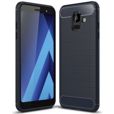 Pouzdro JustKing plastové s broušenou texturou Samsung Galaxy A6 2018 - tmavěmodré – Zboží Mobilmania