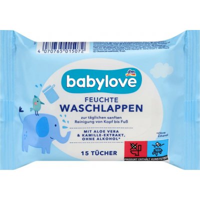 Babylove vlhčené ubrousky pro celé tělo 15 ks – Hledejceny.cz