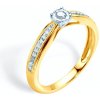 Prsteny Savicki zásnubní prsten dvoubarevné zlato diamanty SAVR55129 YW1