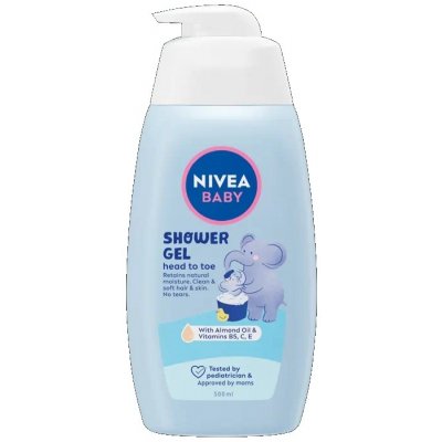 Nivea Baby šampon a pěna do koupele 2v1 500 ml