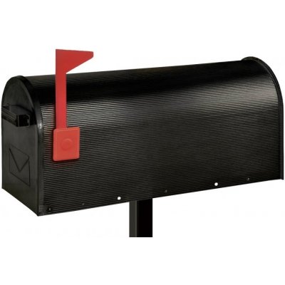 MP kování Poštovní schránka US Alu-Mailbox Barva: černá, Rozměr: 220 x 165 x 480mm, Materiál: hliník – Zboží Mobilmania